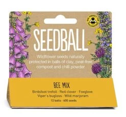 Seedball Bamboo Pots - Bee Mix -Flourish Flora Bee20Mix
