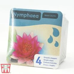 Water Lily Red With Pond Basket -Flourish Flora nymp red